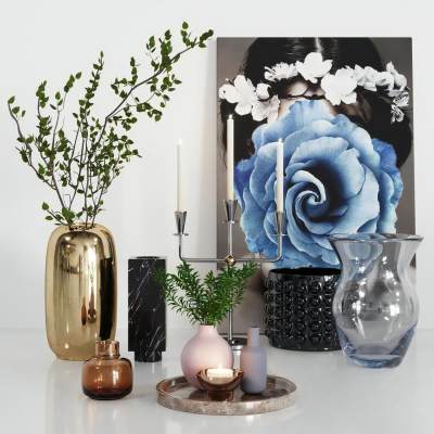 现代金属 花卉 挂画 装饰摆件